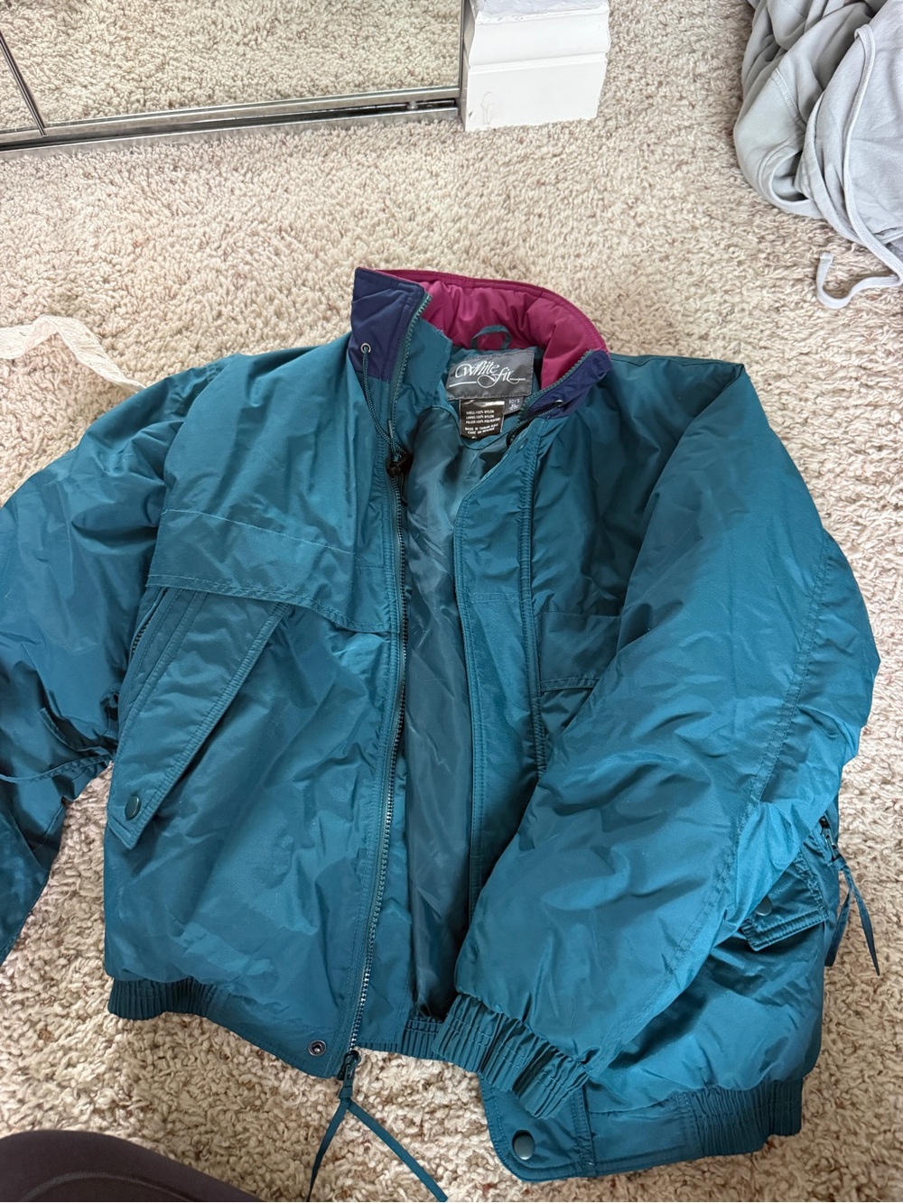 White Fir and Magenta Boys Jacket
